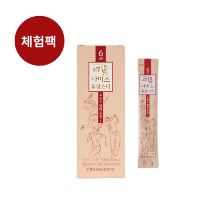 [리얼진] 체험팩 나이스 홍삼스틱 10포 (1박스)